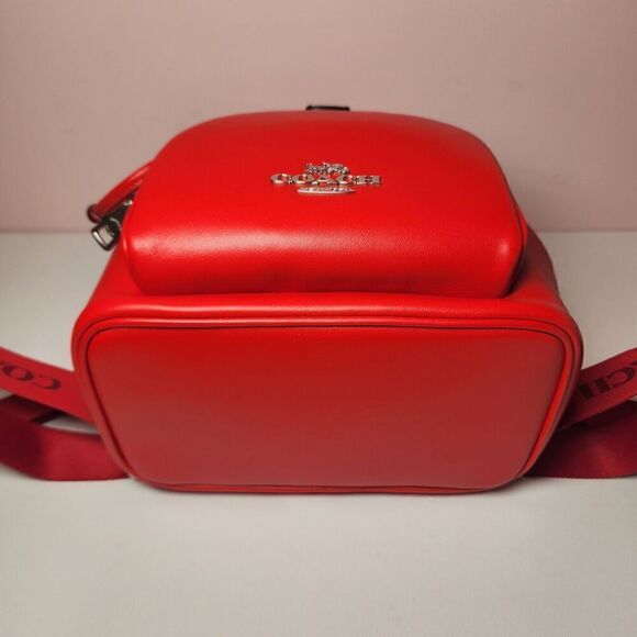 NWT Coach CR100 Pace Backpack Smooth Leather Miami Red - Picture 6 of 7